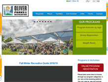 Tablet Screenshot of oliverrecreation.ca